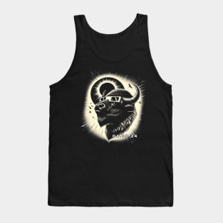 Celestial Bison Eclipse: Stylish Tee for Bison and Nature Lovers Tank Top